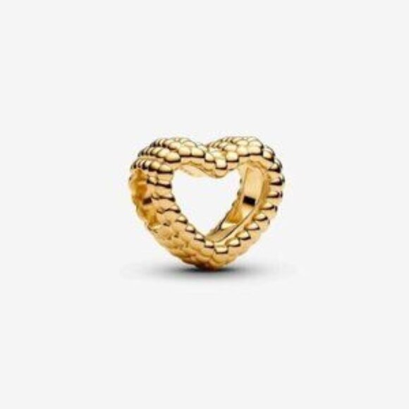 Pandora Jewelry - Authentic Beaded Open Heart Pandora Charm